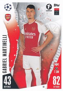 2023-24 Topps Match Attax UEFA Club Competitions - 1st Edition #43 Gabriel Martinelli Front