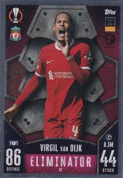 2023-24 Topps Match Attax UEFA Club Competitions - 1st Edition #87 Virgil van Dijk Front
