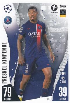 2023-24 Topps Match Attax UEFA Club Competitions - 1st Edition #178 Presnel Kimpembe Front