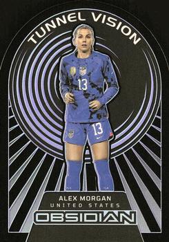 2022-23 Panini Obsidian - Tunnel Vision Electric Etch Purple #25 Alex Morgan Front