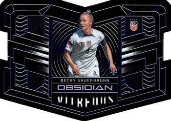 2022-23 Panini Obsidian - Vitreous Electric Etch Blue #2 Becky Sauerbrunn Front
