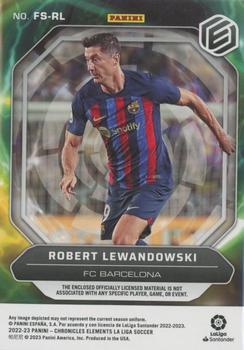 2022-23 Panini Chronicles - Elements Fusion Swatches La Liga Silver #FS-RL Robert Lewandowski Back