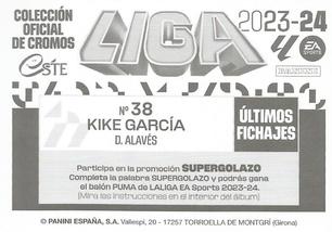 2023-24 Panini Liga Este - Últimos Fichajes & Top Fichaje #38 Kike García Back