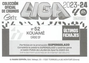 2023-24 Panini Liga Este - Últimos Fichajes & Top Fichaje #52 Christian Kouamé Back