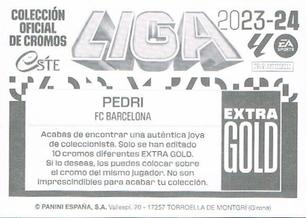 2023-24 Panini Liga Este - Extra Gold #NNO Pedri Back