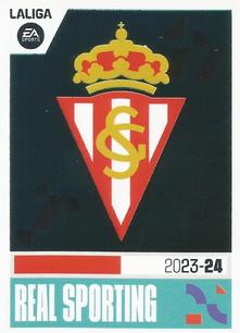 2023-24 Panini Liga Este - Escudos Segunda División #18 Real Sporting Front