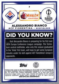 2022-23 Merlin Chrome UEFA Club Competitions #7 Alessandro Bianco Back