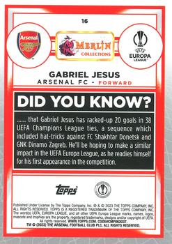 2022-23 Merlin Chrome UEFA Club Competitions #16 Gabriel Jesus Back