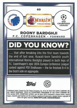 2022-23 Merlin Chrome UEFA Club Competitions #60 Roony Bardghji Back
