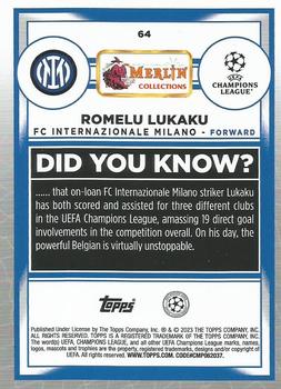 2022-23 Merlin Chrome UEFA Club Competitions #64 Romelu Lukaku Back