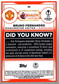 2022-23 Merlin Chrome UEFA Club Competitions #99 Bruno Fernandes Back