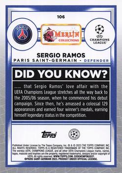 2022-23 Merlin Chrome UEFA Club Competitions #106 Sergio Ramos Back