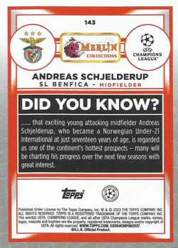 2022-23 Merlin Chrome UEFA Club Competitions #143 Andreas Schjelderup Back