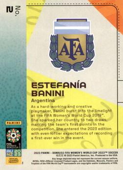 2023 Donruss FIFA Women's World Cup #2 Estefania Banini Back