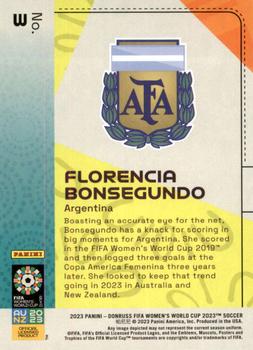 2023 Donruss FIFA Women's World Cup #3 Florencia Bonsegundo Back