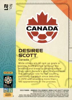 2023 Donruss FIFA Women's World Cup #21 Desiree Scott Back