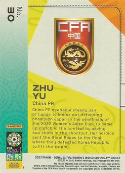 2023 Donruss FIFA Women's World Cup #30 Zhu Yu Back