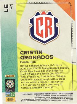 2023 Donruss FIFA Women's World Cup #37 Cristin Granados Back