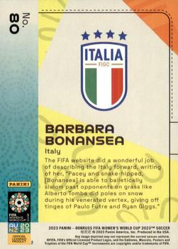 2023 Donruss FIFA Women's World Cup #80 Barbara Bonansea Back