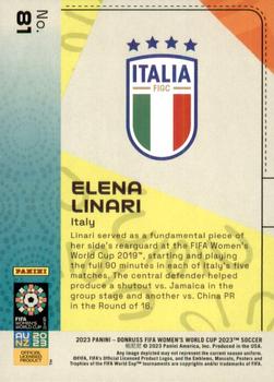 2023 Donruss FIFA Women's World Cup #81 Elena Linari Back