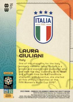 2023 Donruss FIFA Women's World Cup #83 Laura Giuliani Back