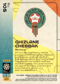 2023 Donruss FIFA Women's World Cup #105 Ghizlane Chebbak Back