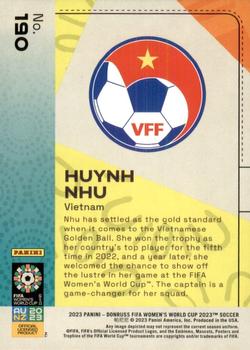 2023 Donruss FIFA Women's World Cup #190 Huynh Nhu Back