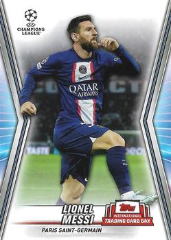 2023 Topps UEFA Champions League International Trading Card Day #NTCD-S21 Lionel Messi Front
