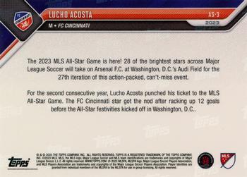 2023 Topps Now MLS All-Star Game - Purple #AS-3 Lucho Acosta Back