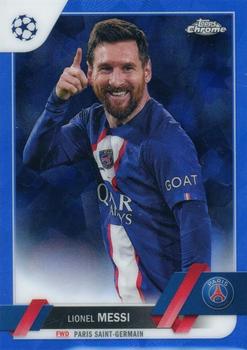 2022-23 Topps Chrome Sapphire Edition UEFA Club Competitions #1 Lionel Messi Front