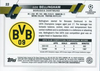 2022-23 Topps Chrome Sapphire Edition UEFA Club Competitions #22 Jude Bellingham Back