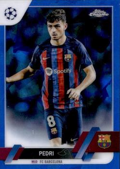 2022-23 Topps Chrome Sapphire Edition UEFA Club Competitions #136 Pedri Front