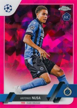 2022-23 Topps Chrome Sapphire Edition UEFA Club Competitions - Padparadscha #140 Antonio Nusa Front