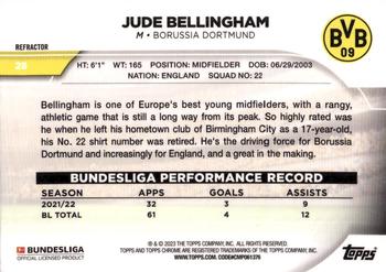 2022-23 Topps Chrome Bundesliga - Refractor #28 Jude Bellingham Back