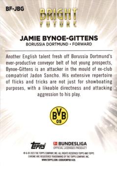 2022-23 Topps Chrome Bundesliga - Bright Future #BF-JBG Jamie Bynoe-Gittens Back