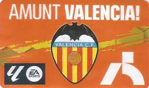2023-24 Panini LaLiga Este Chicles Stickers #19 Amunt Valencia Front