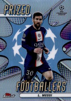 2022-23 Finest UEFA Club Competitions - Prized Footballers #PF-9 Lionel Messi Front
