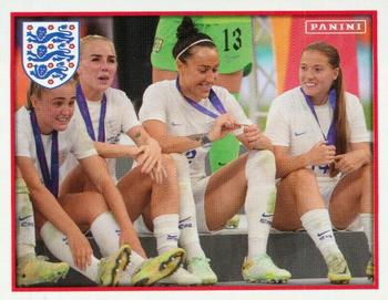 2023 Panini One England #45 Chloe Kelly / Lucy Bronze / Fran Kirby Front