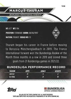 2022-23 Finest Bundesliga #108 Marcus Thuram Back