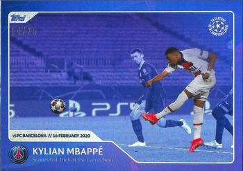 2022 Topps UEFA Champions League 30 Seasons Celebration - Purple Foil #009 Kylian Mbappé Front