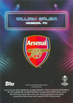 2022-23 Topps Showtime UEFA Club Competitions #NNO William Saliba Back