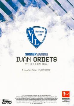 2022-23 Topps Bundesliga Summer Signings #NNO Ivan Ordets Back