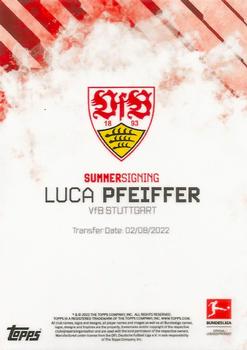 2022-23 Topps Bundesliga Summer Signings #NNO Luca Pfeiffer Back