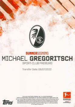 2022-23 Topps Bundesliga Summer Signings #NNO Michael Gregoritsch Back