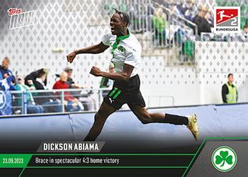 2023-24 Topps Now Bundesliga English #033 Dickson Abiama Front