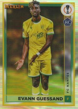 2022-23 Merlin Chrome UEFA Club Competitions - Refractor #110 Evann Guessand Front