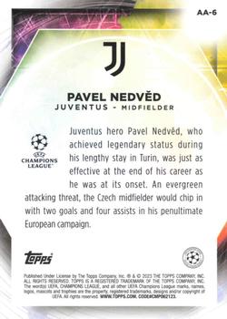 2022-23 Merlin Chrome UEFA Club Competitions - Ageless Alchemy #AA-6 Pavel Nedvěd Back