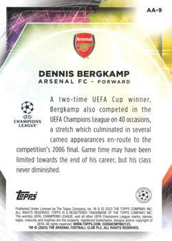 2022-23 Merlin Chrome UEFA Club Competitions - Ageless Alchemy #AA-9 Dennis Bergkamp Back