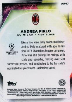 2022-23 Merlin Chrome UEFA Club Competitions - Ageless Alchemy #AA-17 Andrea Pirlo Back