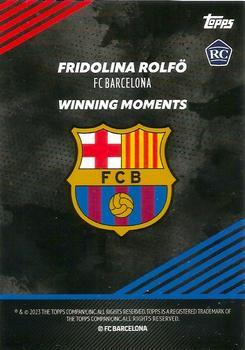 2022-23 Topps FC Barcelona Champions 2023 - Autographs Green #NNO Fridolina Rolfo Back